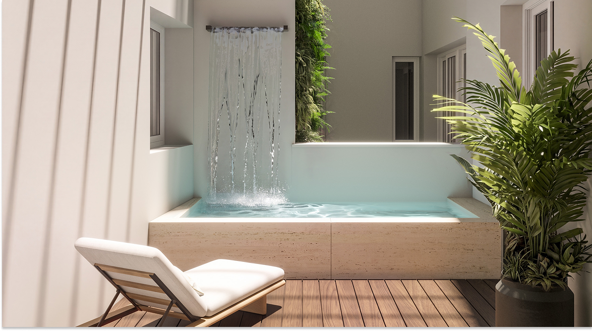 Áticos PSA7 | Viviendas premium en Madrid | Piscina
